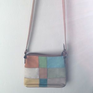 Fossil patch quilt crossbody